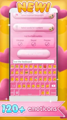 Pink Love Keyboard Changer android App screenshot 6